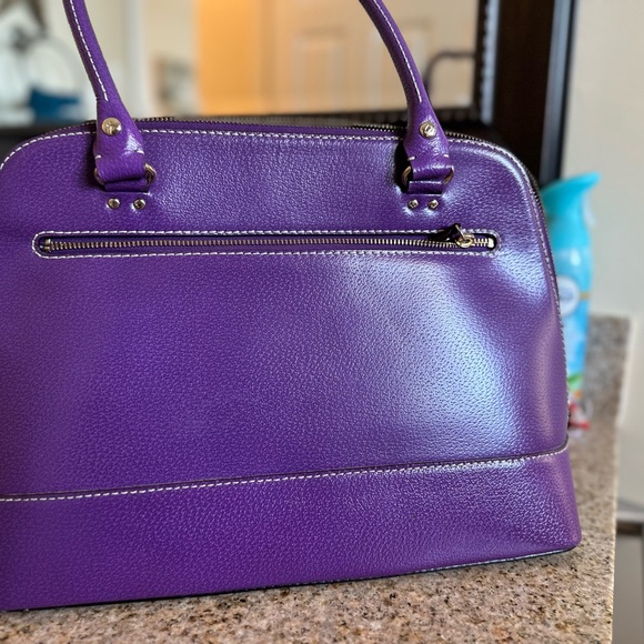 Kate Spade Rich Purple Statement Satchel - Picture 3 of 9